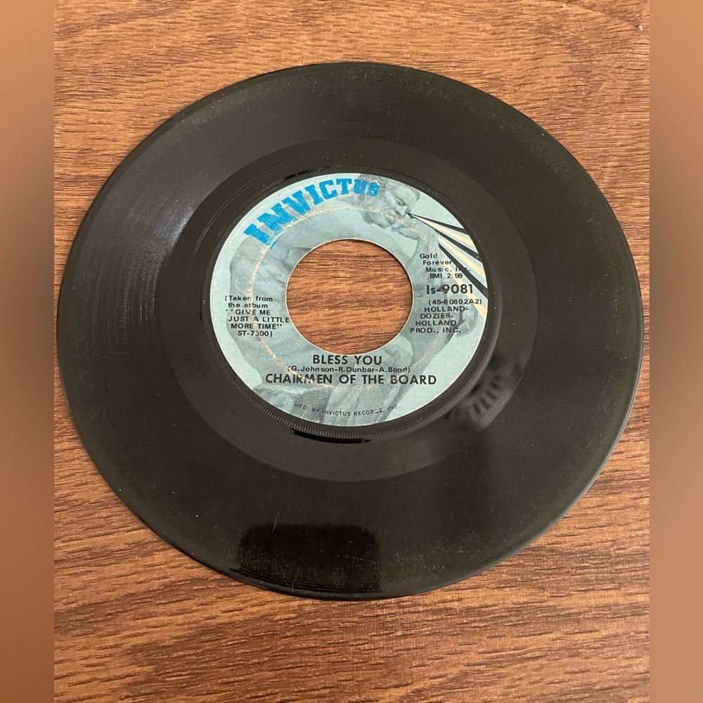 Chairmen Of The Board- Single 7’ Vinyl Record 45 Rpm- 1970 - Invictus Records